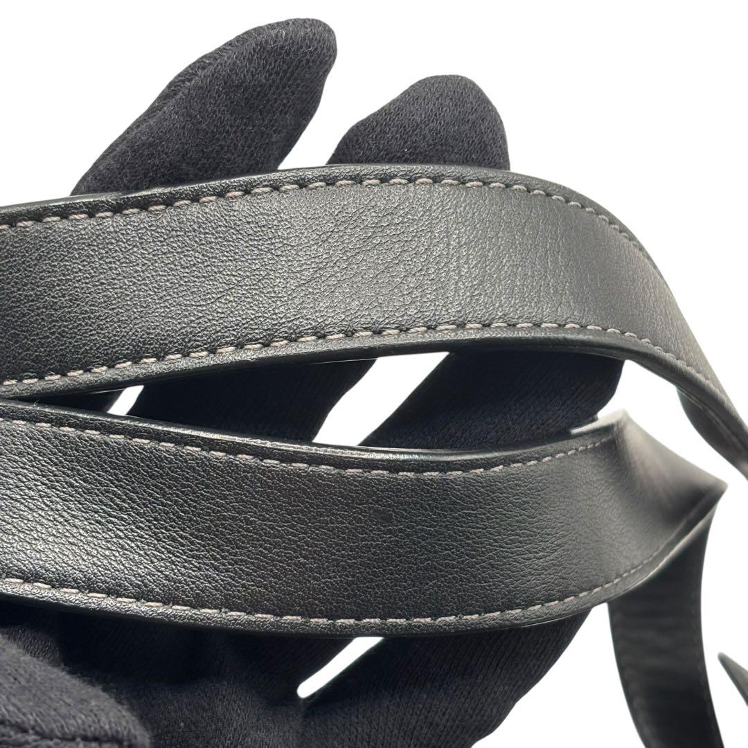 Coach ブラックレザーショルダーバッグ　y2k