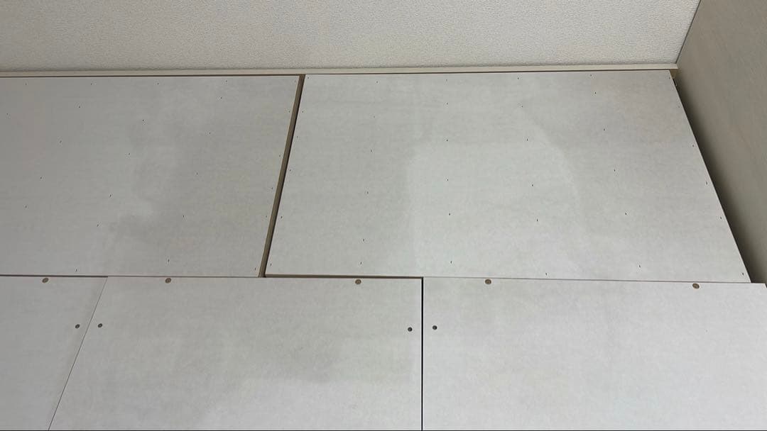 ミルク　ニトリ　セミダブルベッドフレーム（ジオ チェスト40J WW