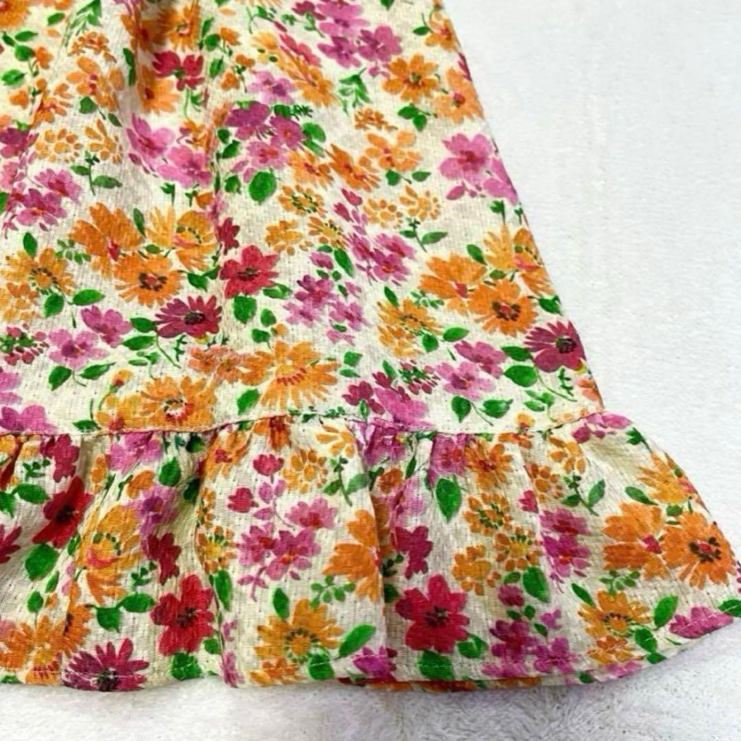 【新品】TOCCA トッカ 花柄 フレア ワンピース 130 Aライン