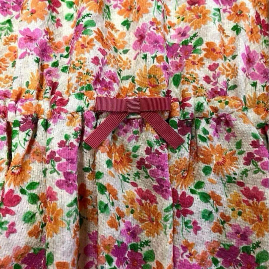 【新品】TOCCA トッカ 花柄 フレア ワンピース 130 Aライン