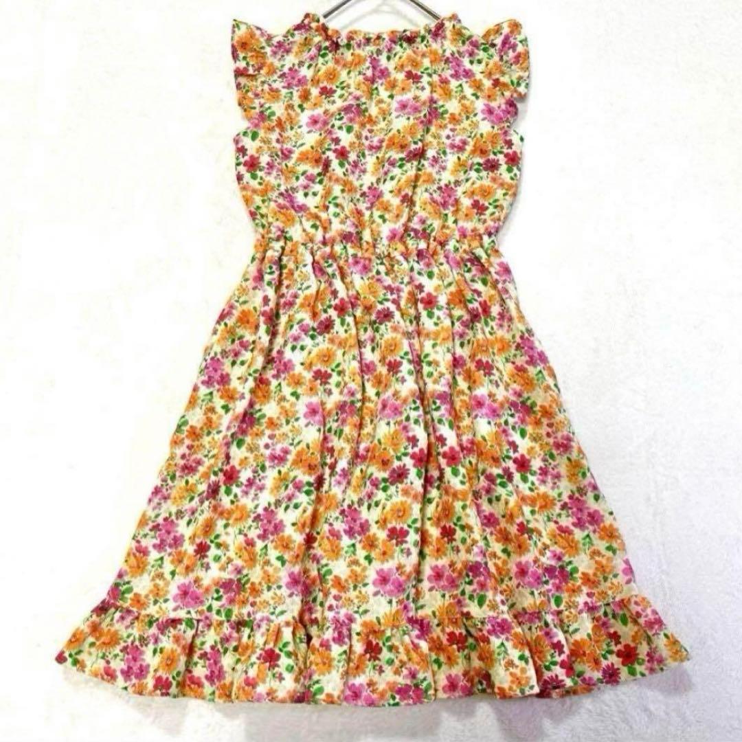 【新品】TOCCA トッカ 花柄 フレア ワンピース 130 Aライン