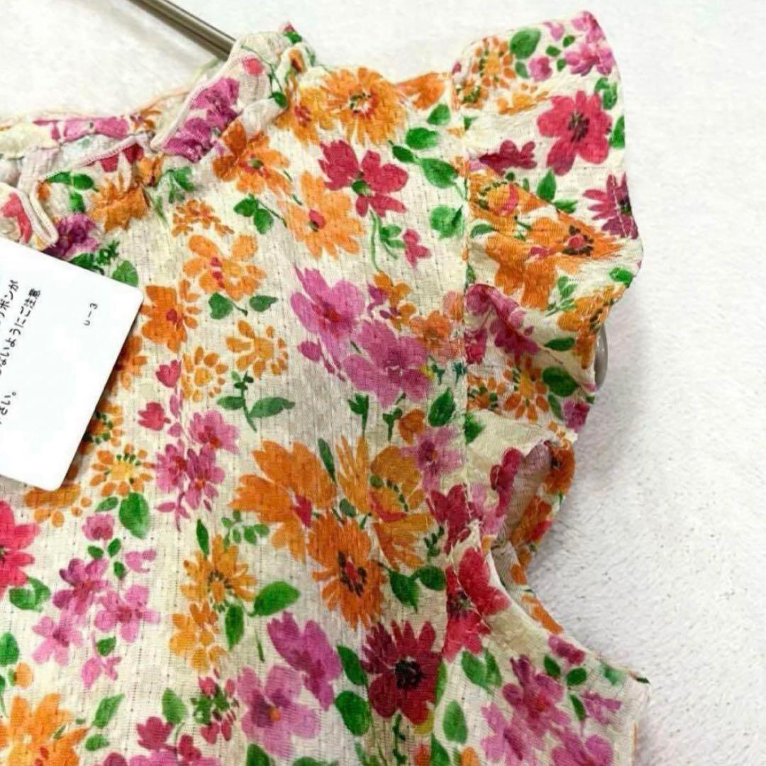 【新品】TOCCA トッカ 花柄 フレア ワンピース 130 Aライン