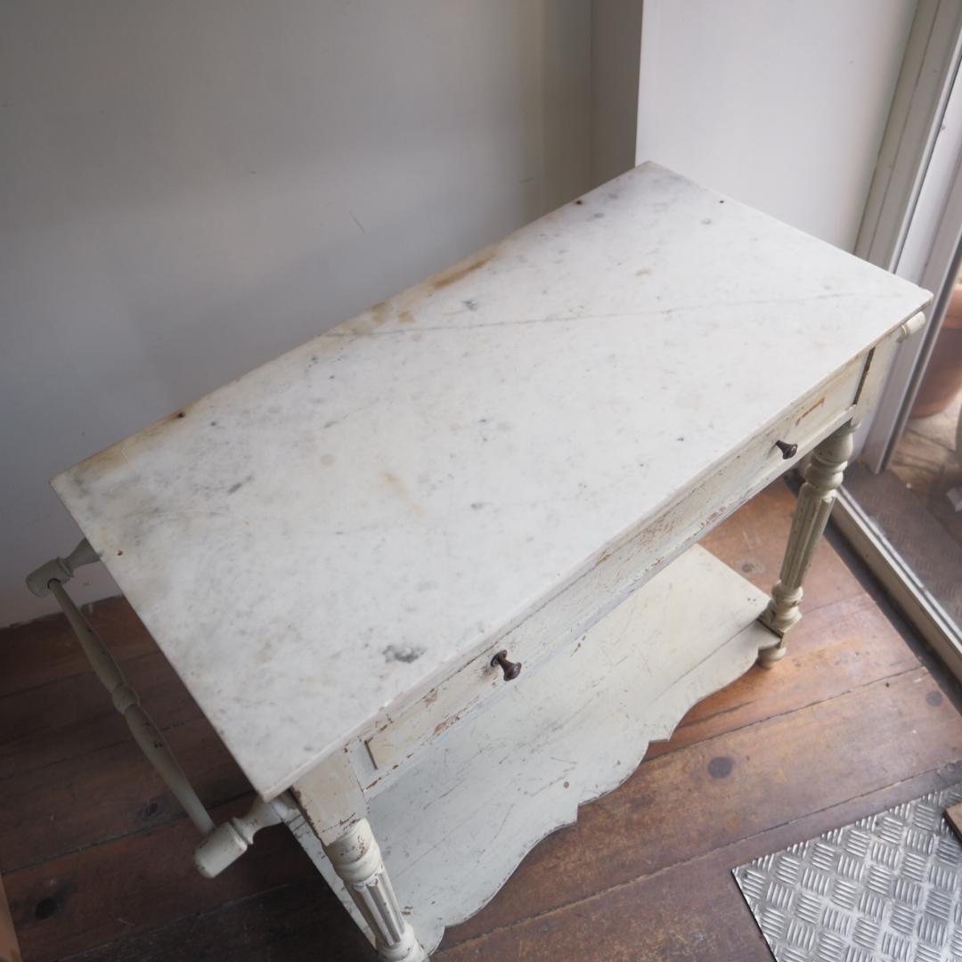 ★希少!大理石天板フランスアンティーク★ コンソールテーブル 机