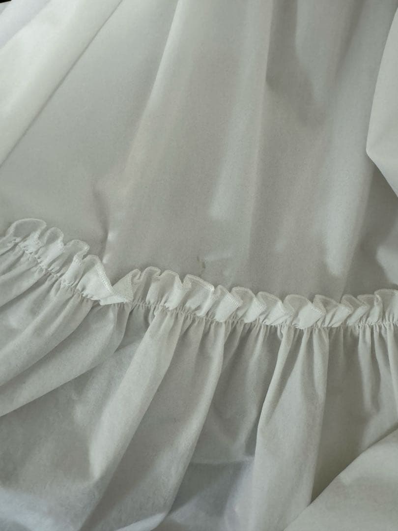 【HEIHEI】ナイロンフーディーワンピース　WHITE