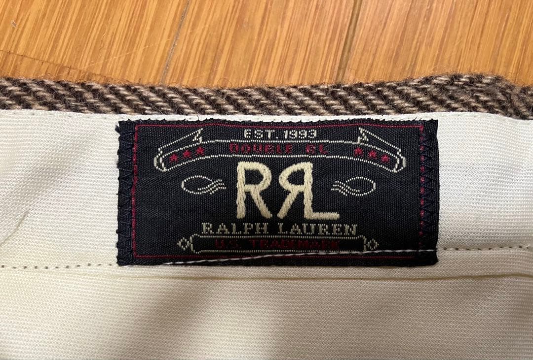 90s RRLヘリンボーン ウールパンツ　W30 made in USA