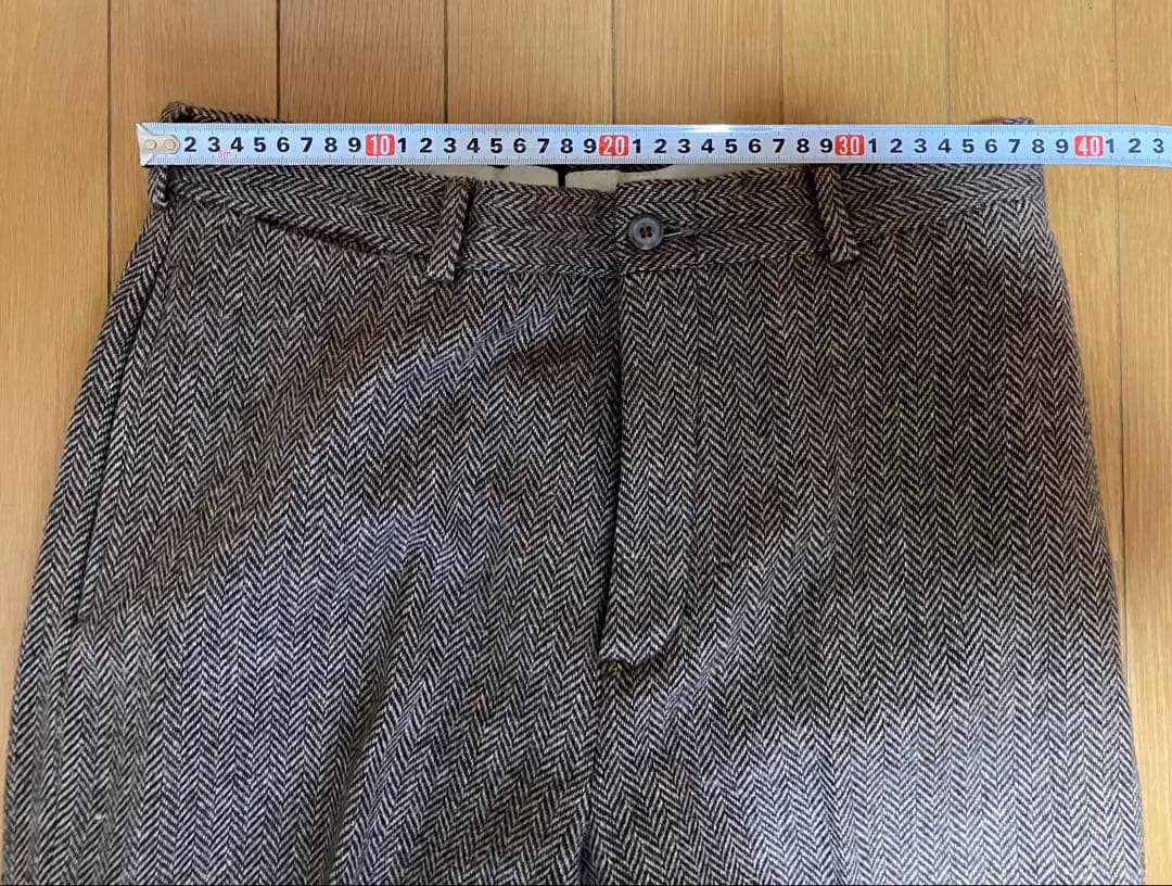 90s RRLヘリンボーン ウールパンツ　W30 made in USA