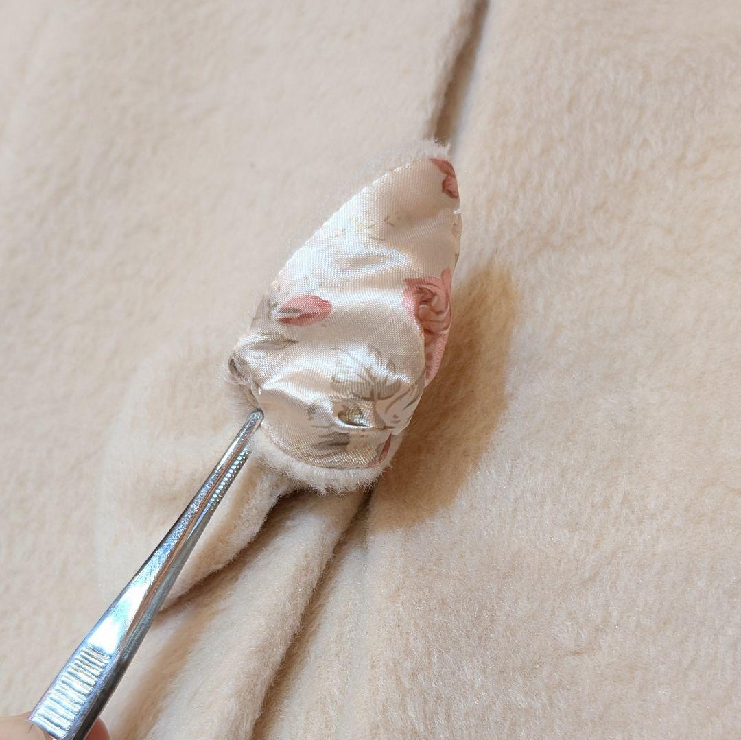 ★冬物最終セール★LIZ LISA 裏地ローズ柄 リボン Aラインコート