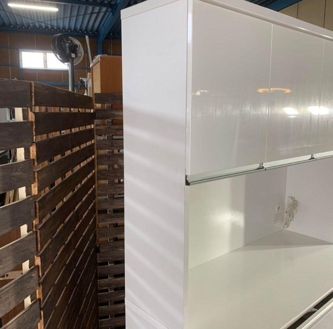 H377R\" NITORI RESUME キッチンボード 食器棚 ホワイト