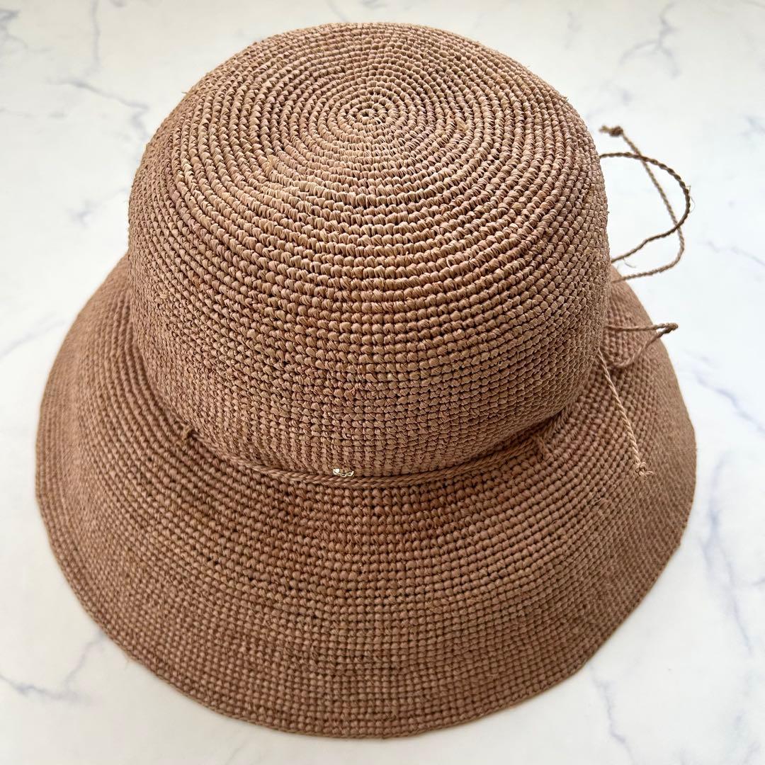 【極美品】ヘレンカミンスキー プロヴァンス10 麦わら帽子 ヌガー ラフィア