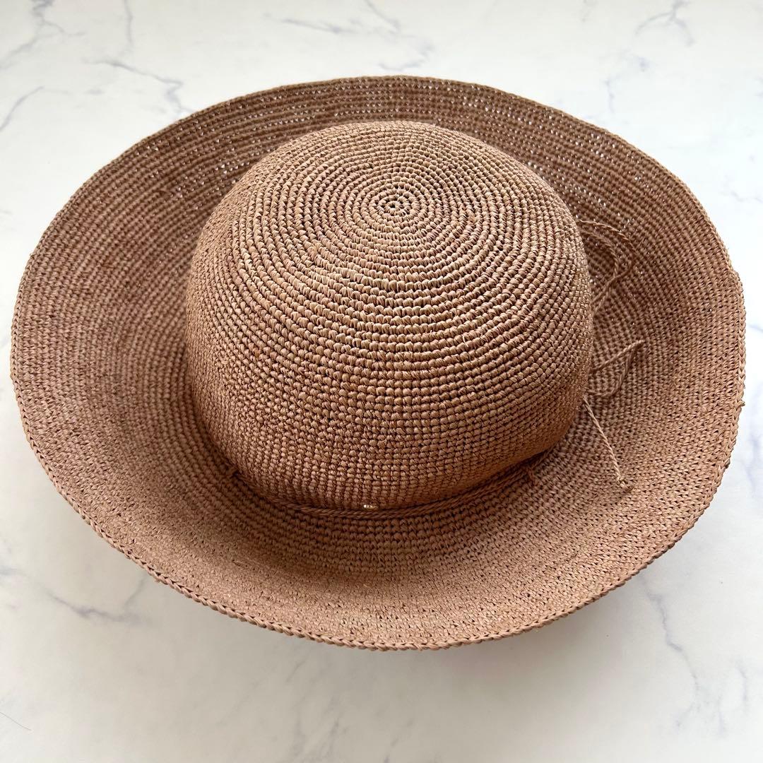 【極美品】ヘレンカミンスキー プロヴァンス10 麦わら帽子 ヌガー ラフィア