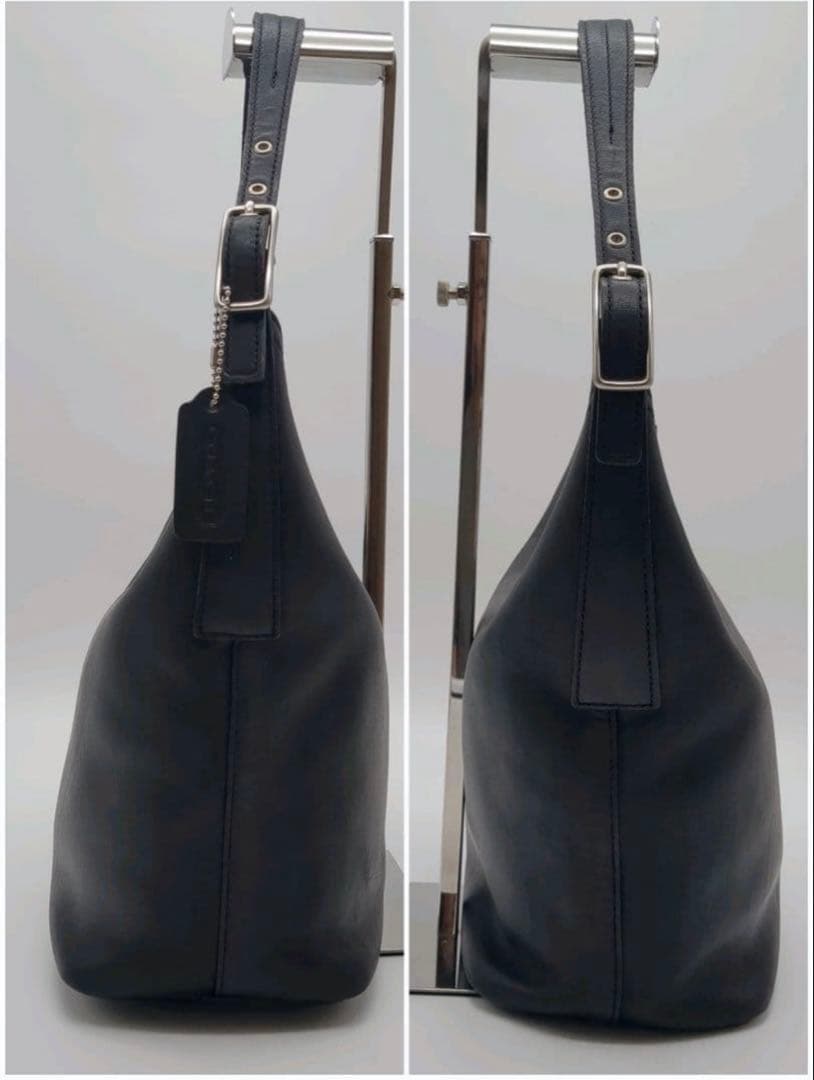 OLD COACH ワンショルダーレザーバック　ブラック