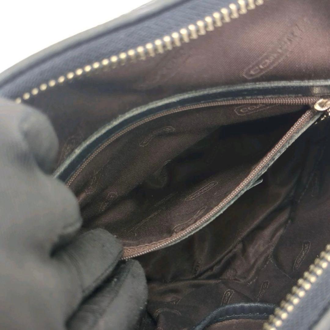 OLD COACH ワンショルダーレザーバック　ブラック