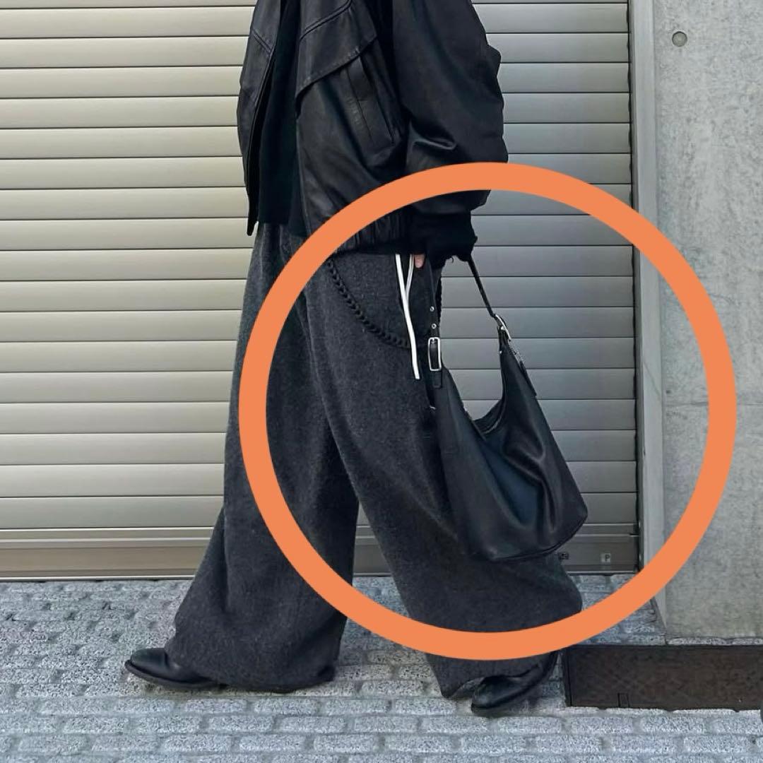 OLD COACH ワンショルダーレザーバック　ブラック