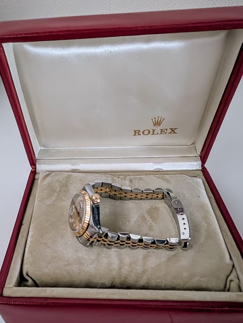 ROLEXロレックス デイトジャストコンビ 10Pダイヤ 中古 レディース