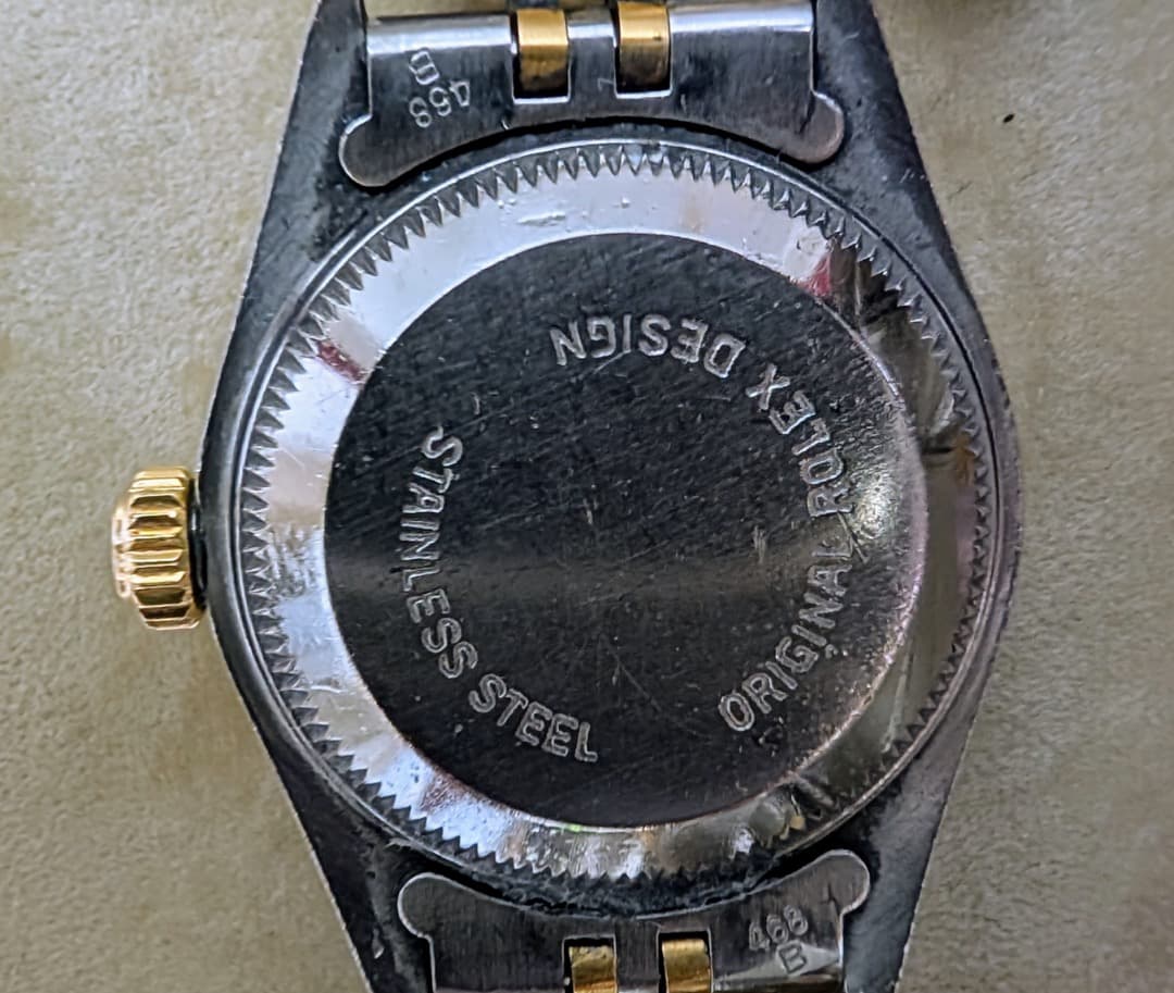 ROLEXロレックス デイトジャストコンビ 10Pダイヤ 中古 レディース