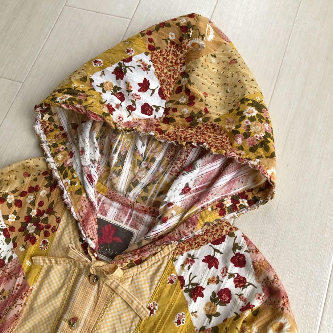 ケティ ketty ピンクハウス風 パッチワーク柄 いちご 花柄 ワンピース