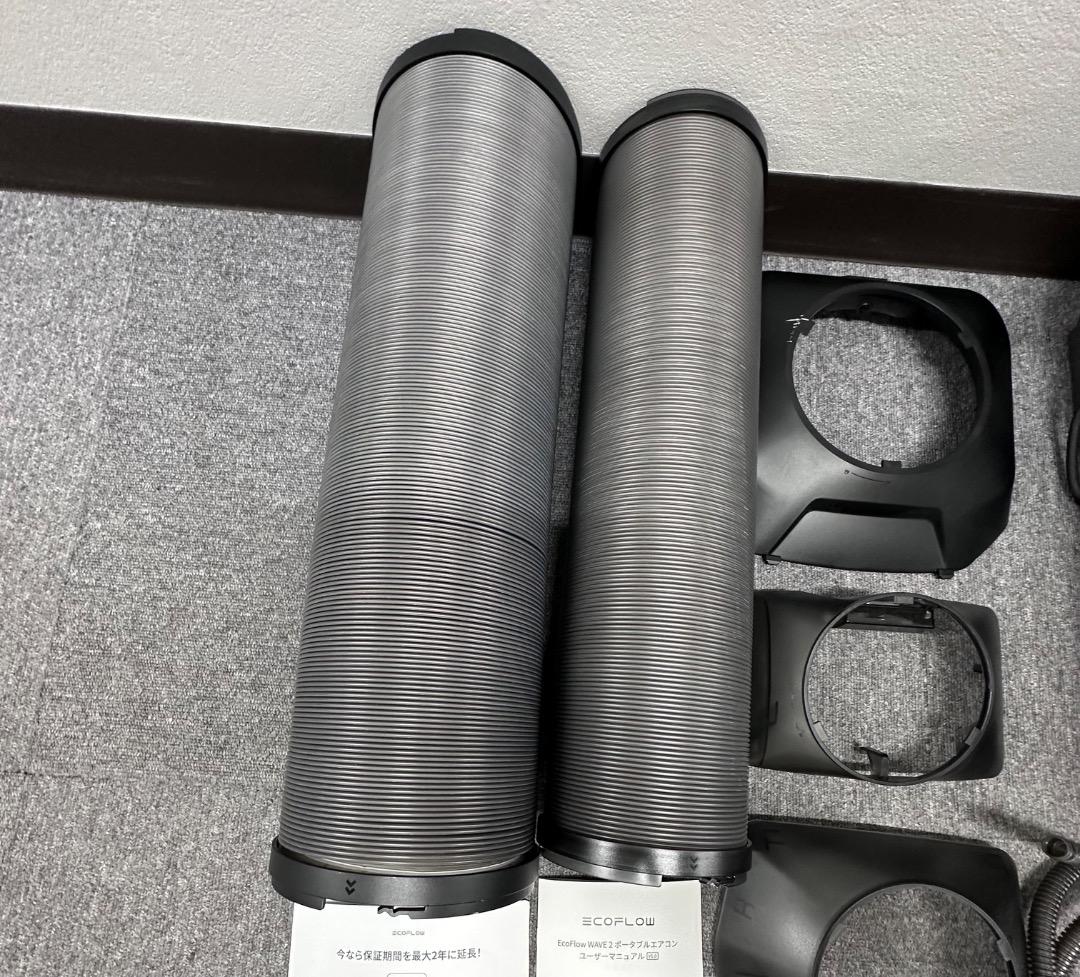 EcoFlow Wave 2 エアコン本体、バッテリー、別売り排気ダクトホース