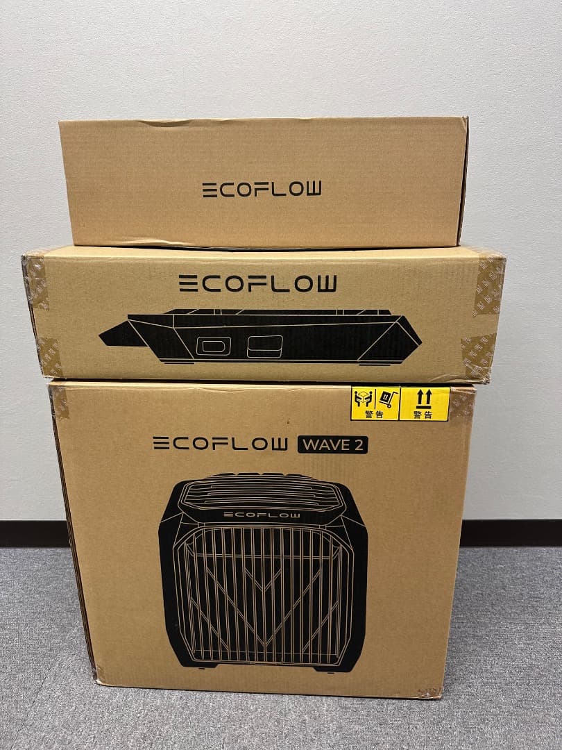 EcoFlow Wave 2 エアコン本体、バッテリー、別売り排気ダクトホース