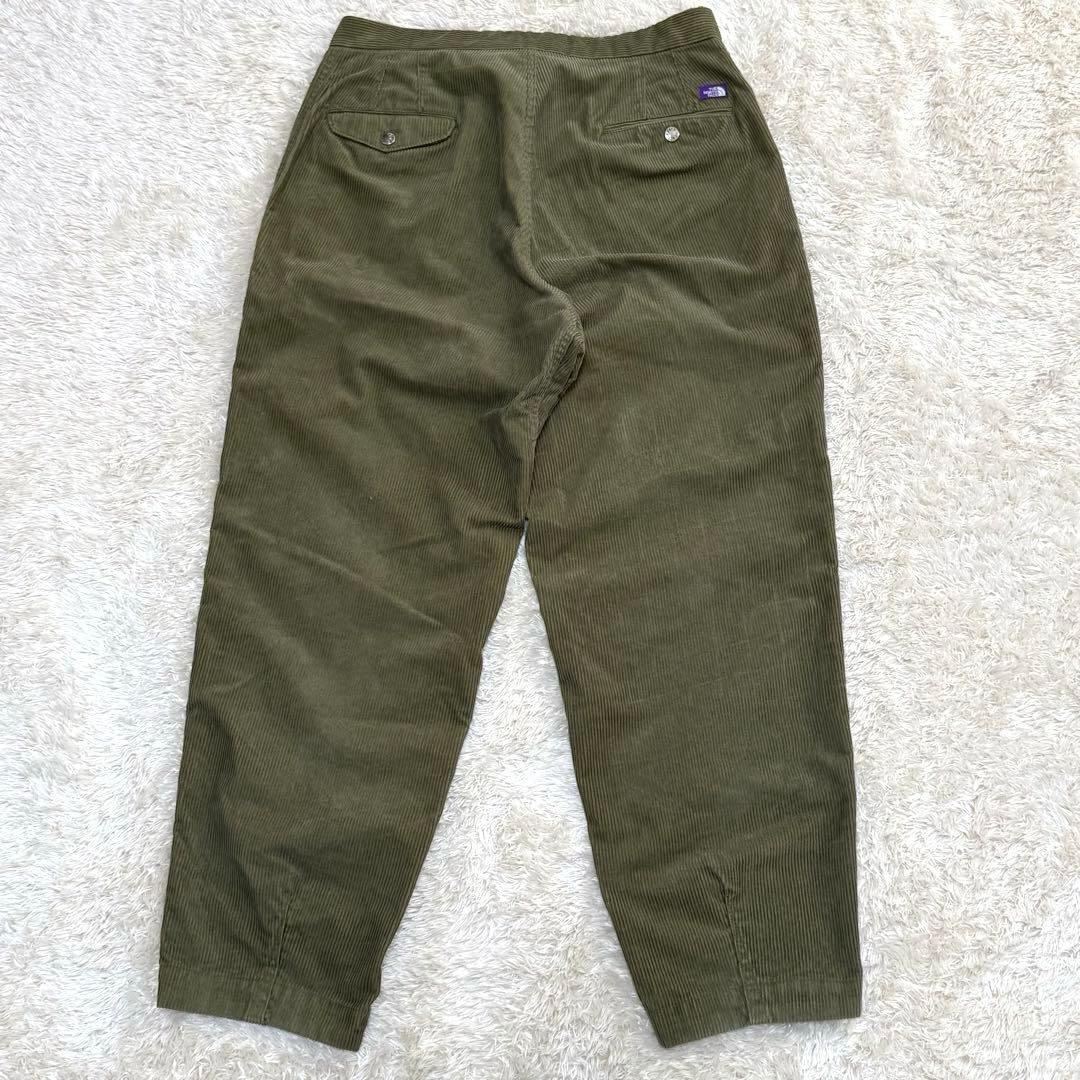 NT5155N PURPLE LABELコーデュロイ ワイドテーパードパンツ