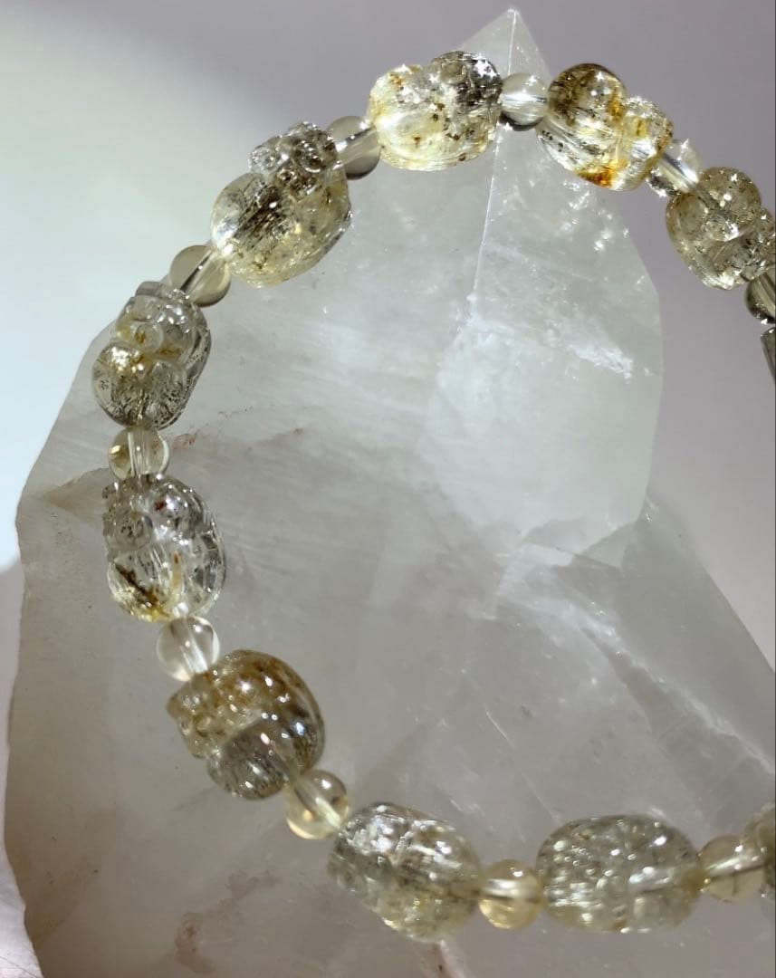 ★ユッキー様★ 《超希少石》貔貅ゴールデンスキャポライト　ブレスレット