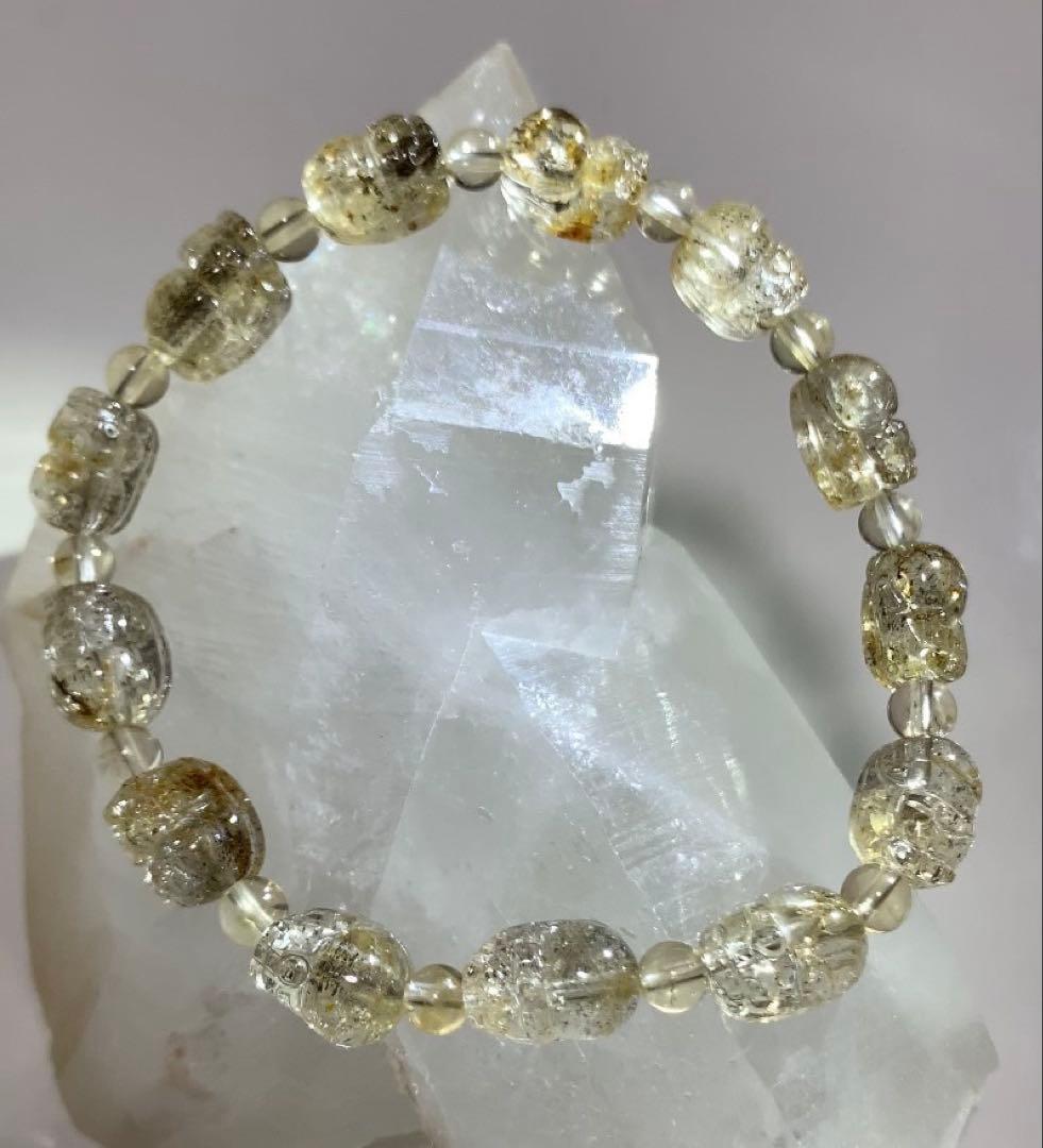 ★ユッキー様★ 《超希少石》貔貅ゴールデンスキャポライト　ブレスレット