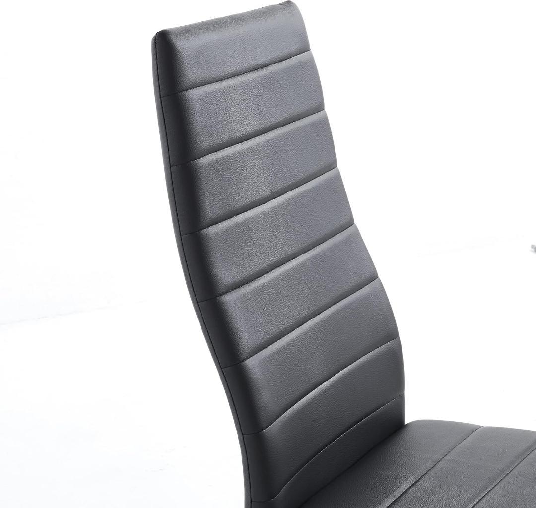 ダイニングチェア 4脚セット レザー 椅子 イス 食卓椅子 レトロ 北欧