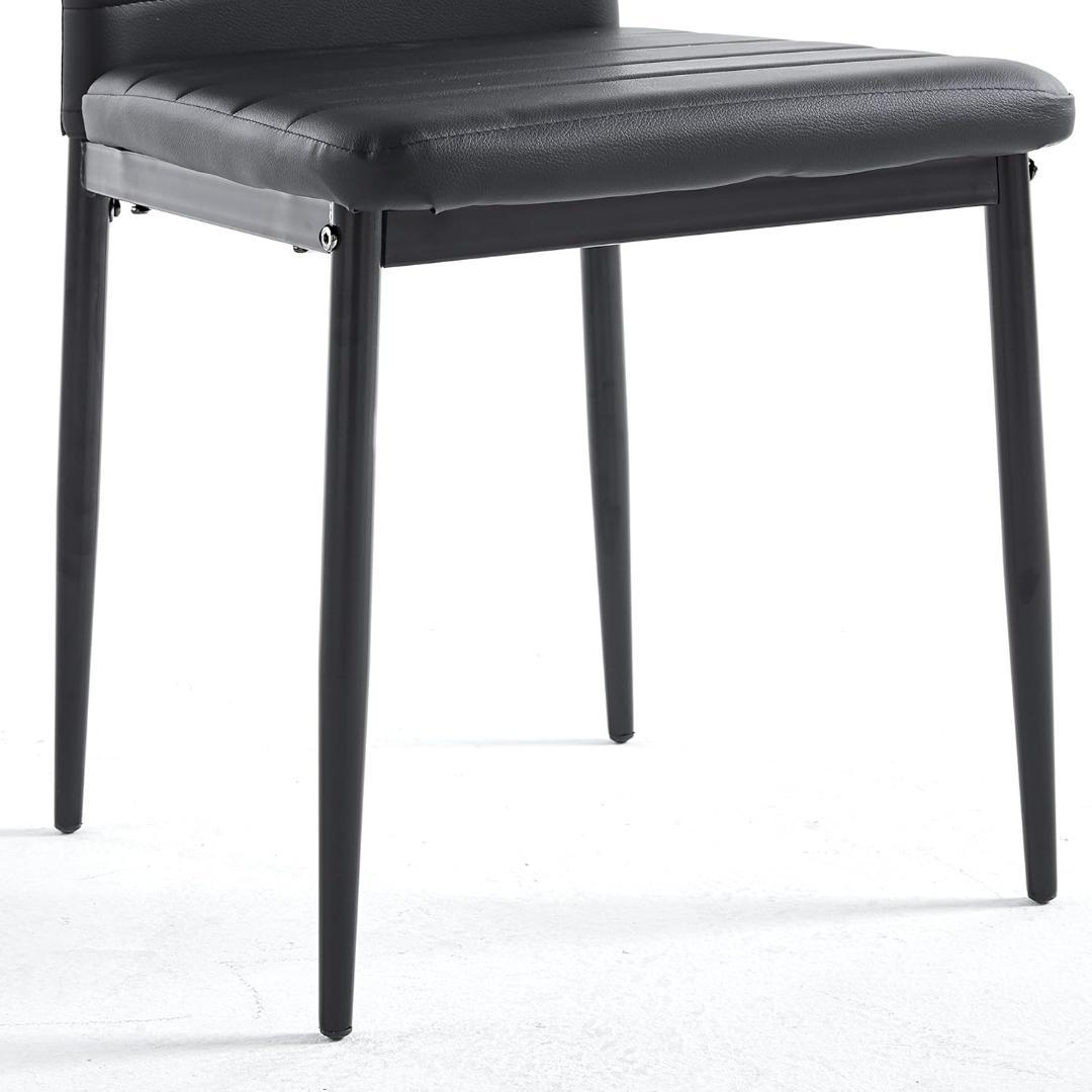 ダイニングチェア 4脚セット レザー 椅子 イス 食卓椅子 レトロ 北欧