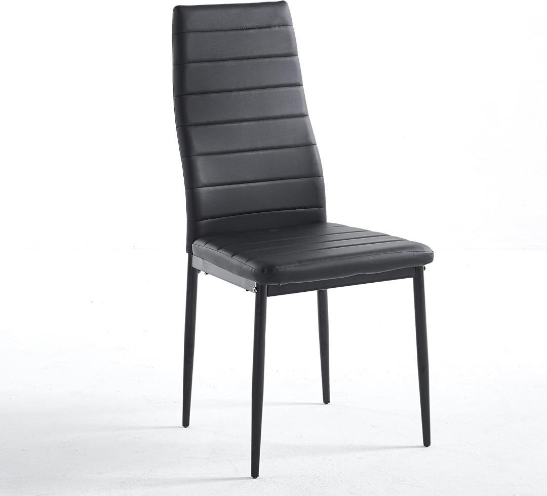 ダイニングチェア 4脚セット レザー 椅子 イス 食卓椅子 レトロ 北欧