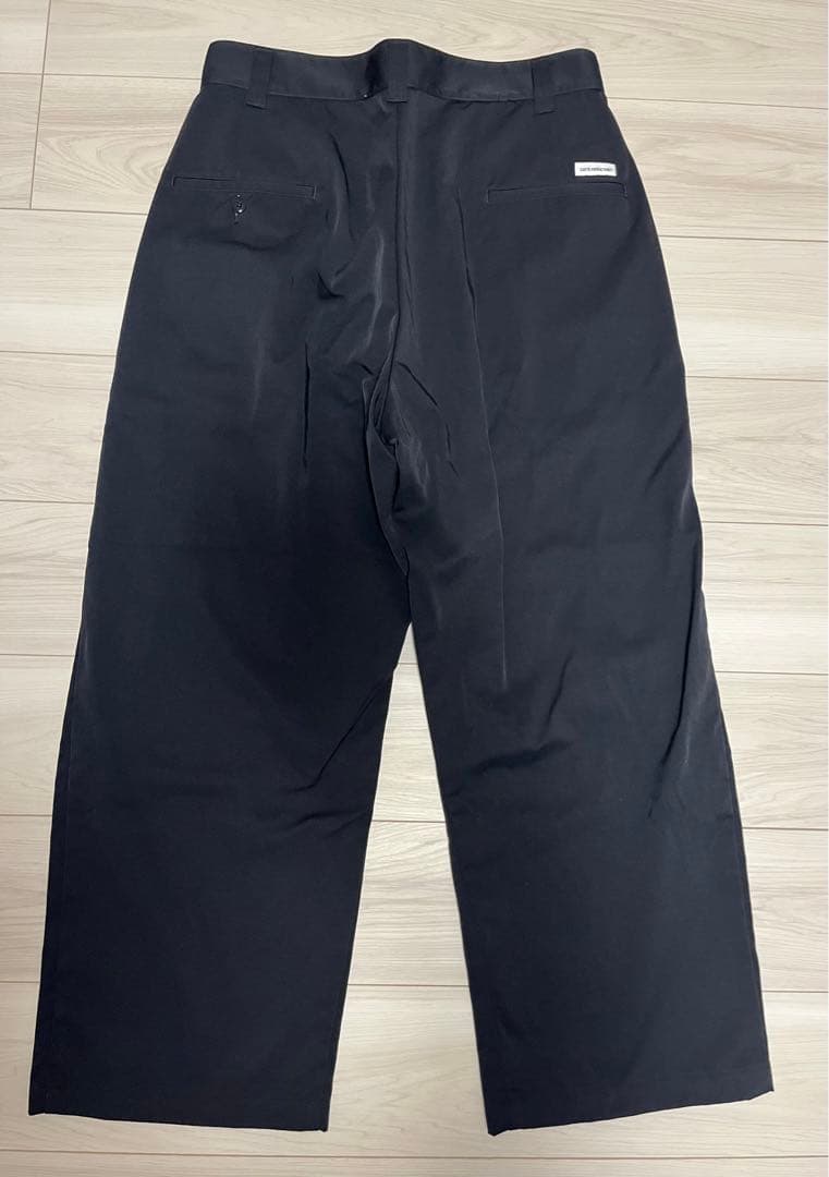 クーティ　Nylon Chino Cloth 1 Tuck Trousers