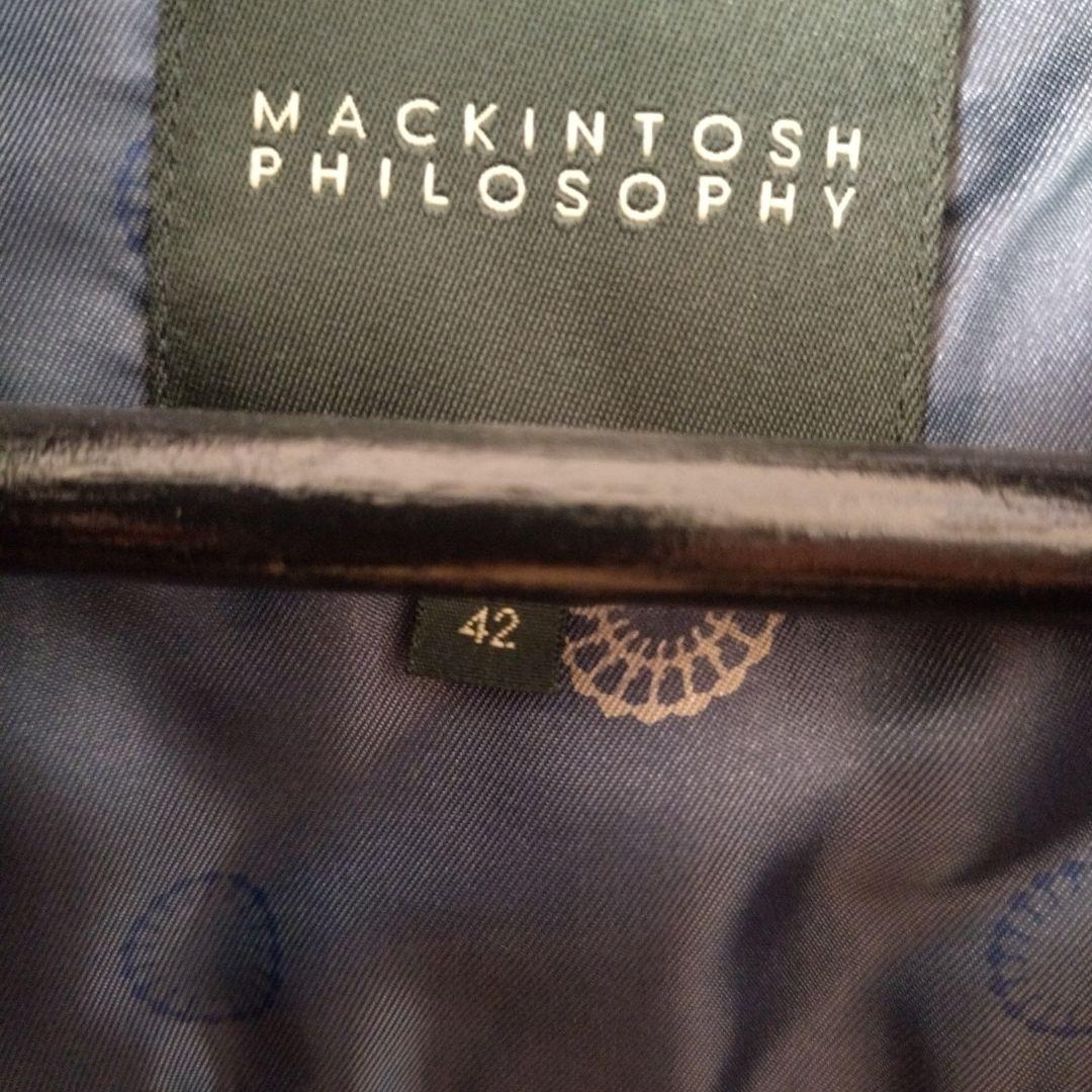 マッキントッシュフィルソフィー　ウールコート ネイビー4ポケット