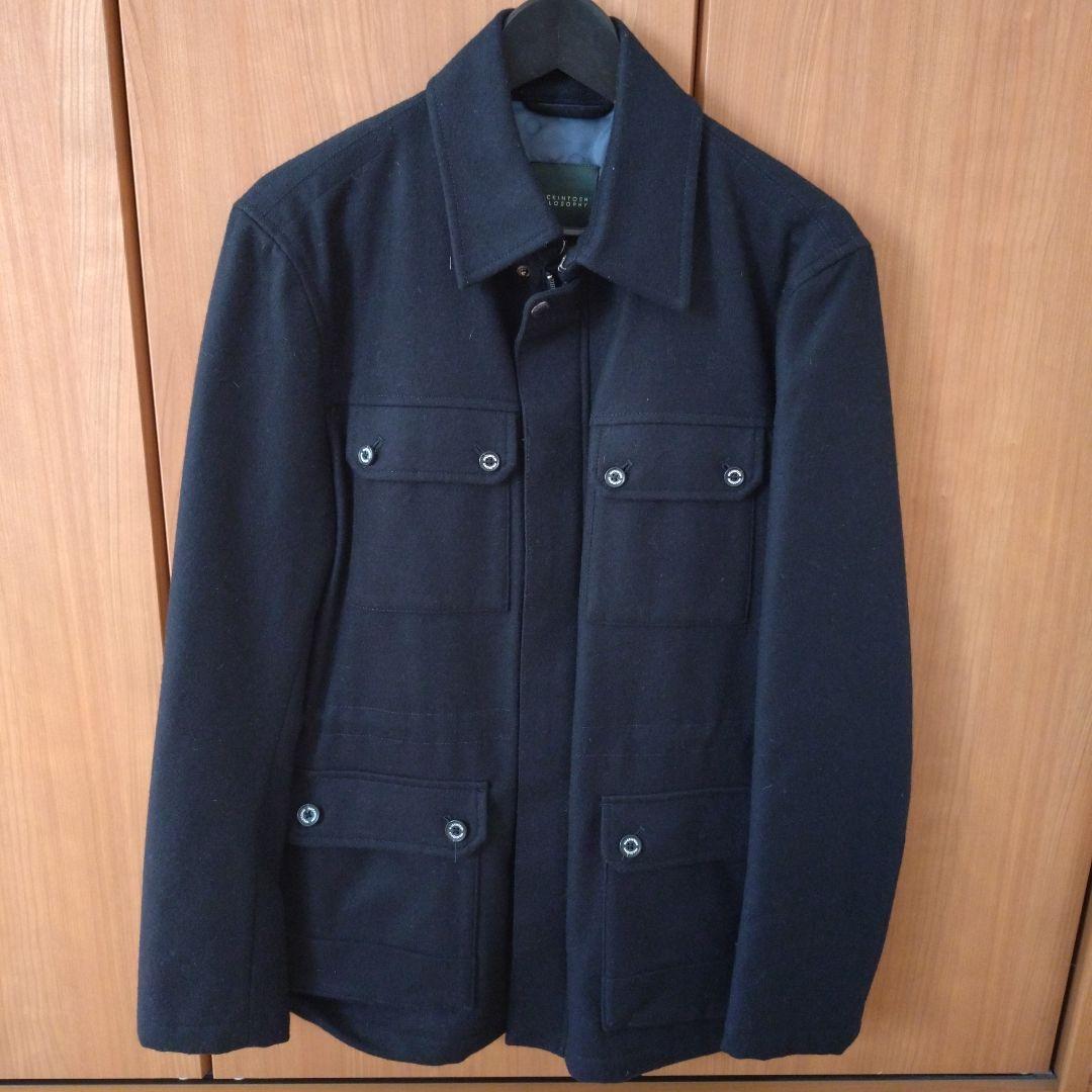 マッキントッシュフィルソフィー　ウールコート ネイビー4ポケット