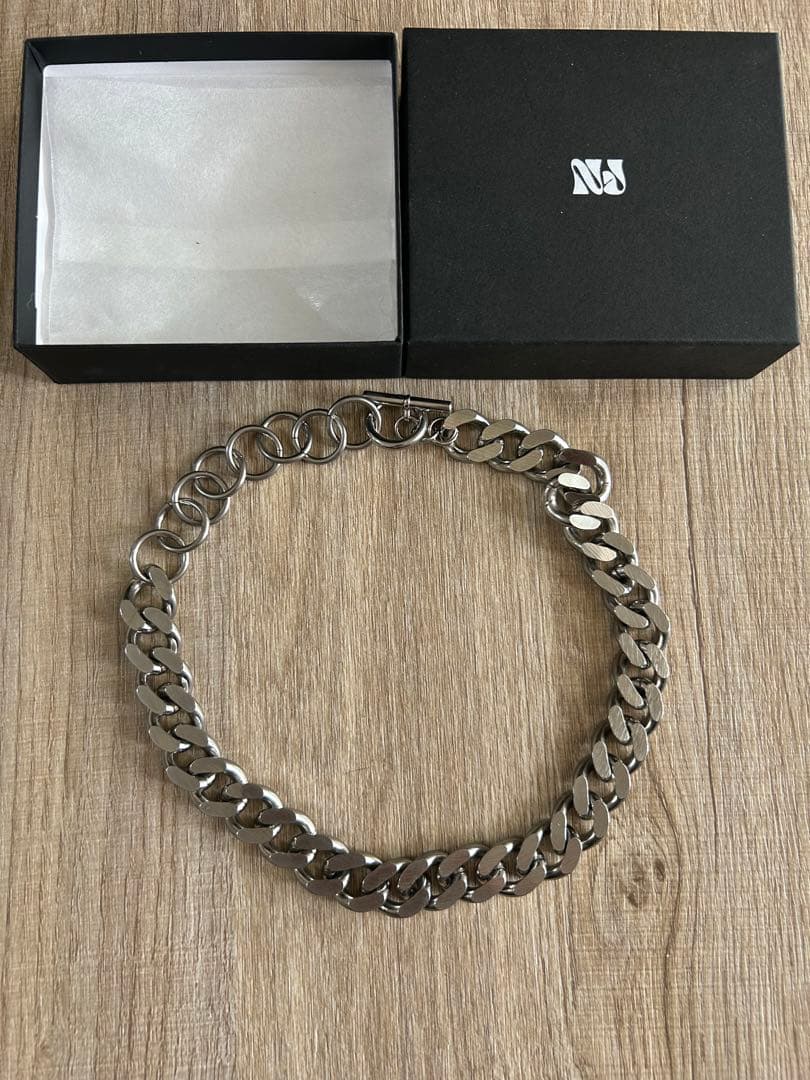 (最安値)大人気即完売Lui's 【mi-企画】シルバーチェーンネックレス