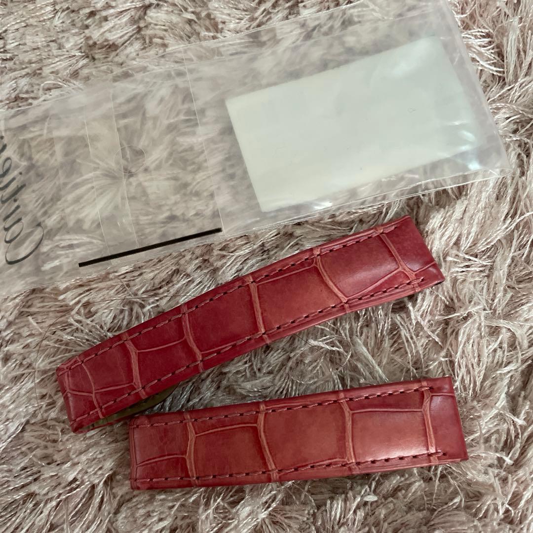 カルティエ　腕時計用レザーベルト　クロコダイル皮