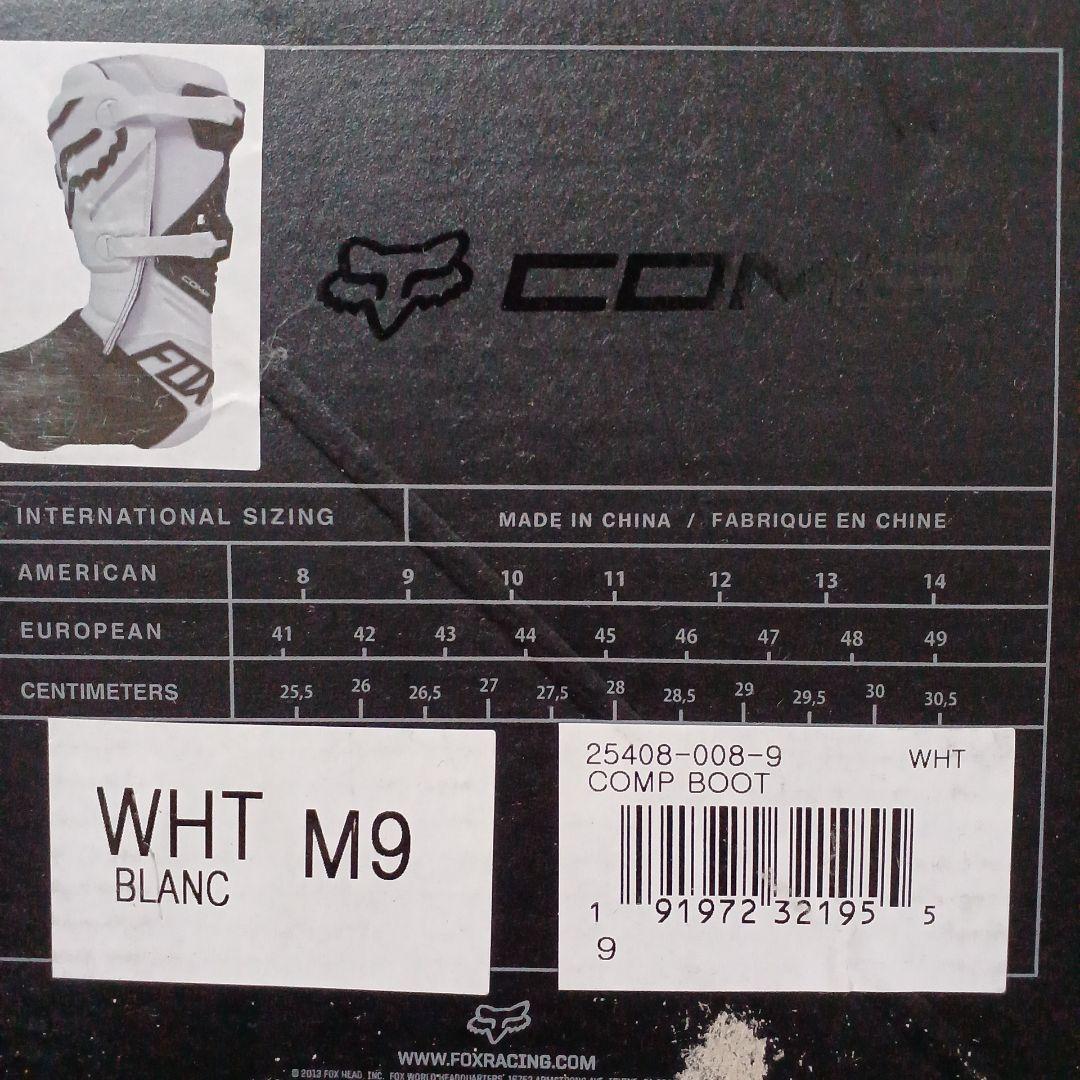 FOX RACING Comp ブーツ M9 ニーシンガードセット