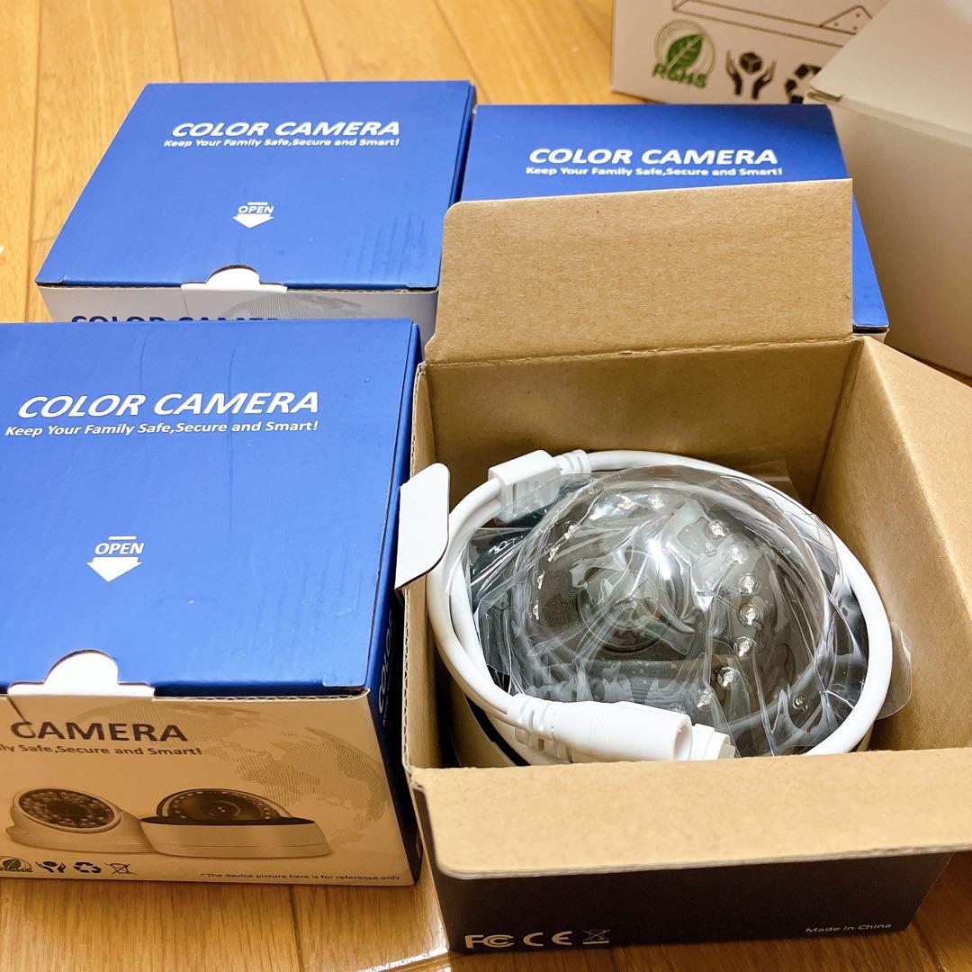 800万画素対応　防犯カメラ屋外 poe 人体&車両検知機能 3TBHDD内蔵