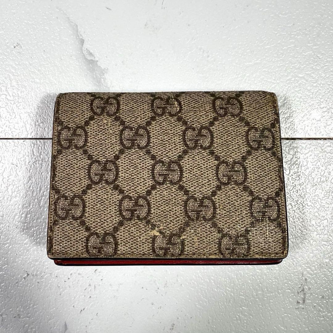 GUCCI グッチ GGスプリーム 2つ折り財布 さくらんぼ インターロッキング