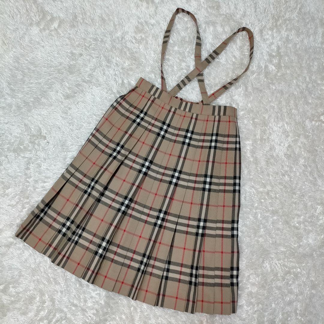 【極美品】BURBERRY’S ノバチェック ウール 2wayプリーツスカート