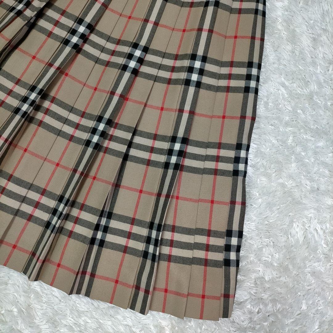 【極美品】BURBERRY’S ノバチェック ウール 2wayプリーツスカート