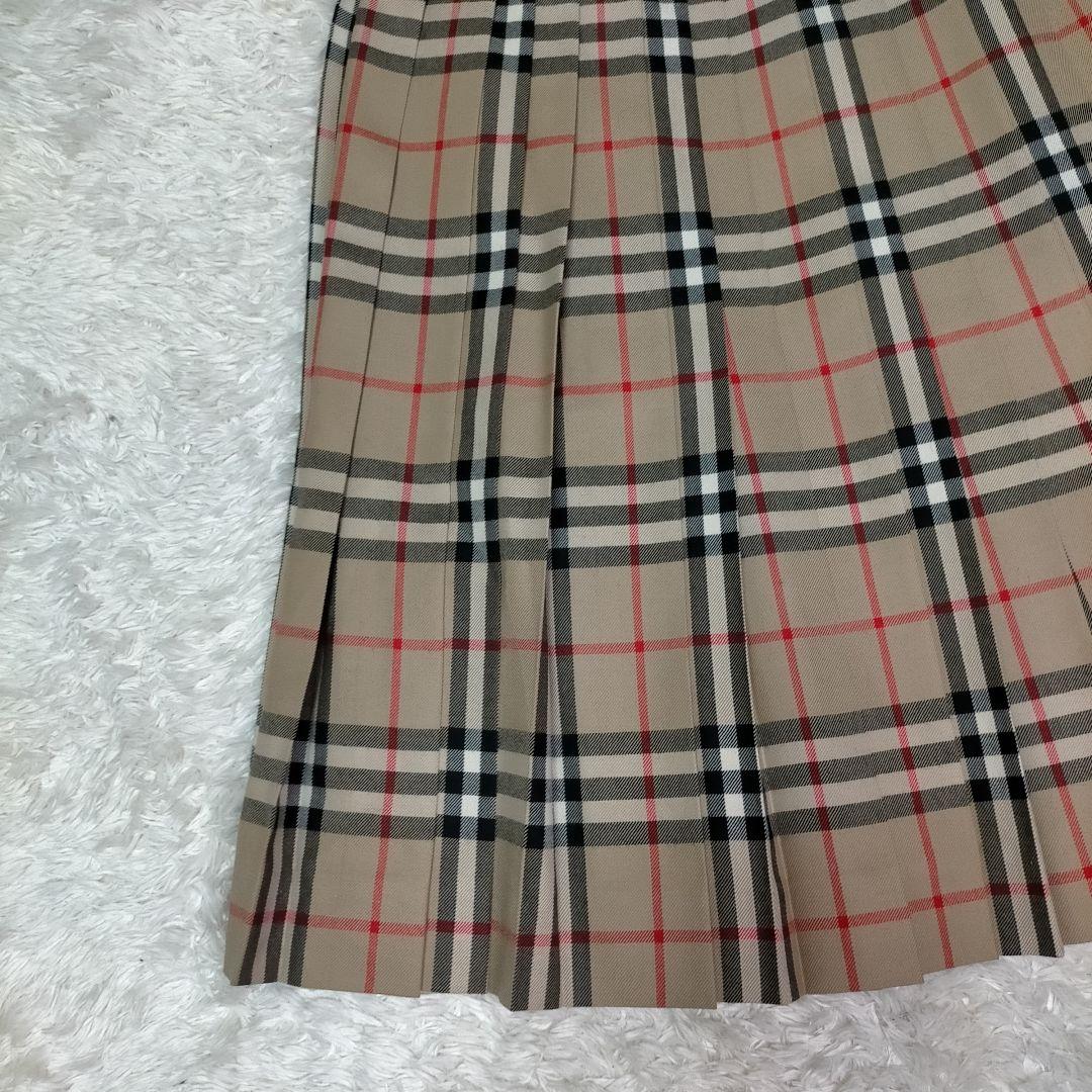 【極美品】BURBERRY’S ノバチェック ウール 2wayプリーツスカート