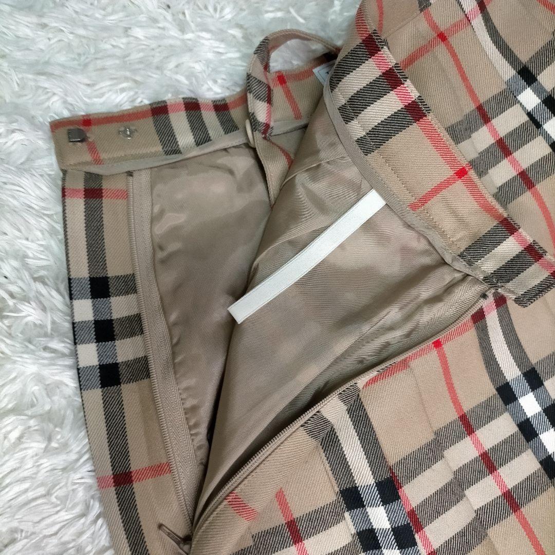 【極美品】BURBERRY’S ノバチェック ウール 2wayプリーツスカート