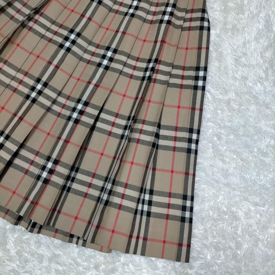 【極美品】BURBERRY’S ノバチェック ウール 2wayプリーツスカート
