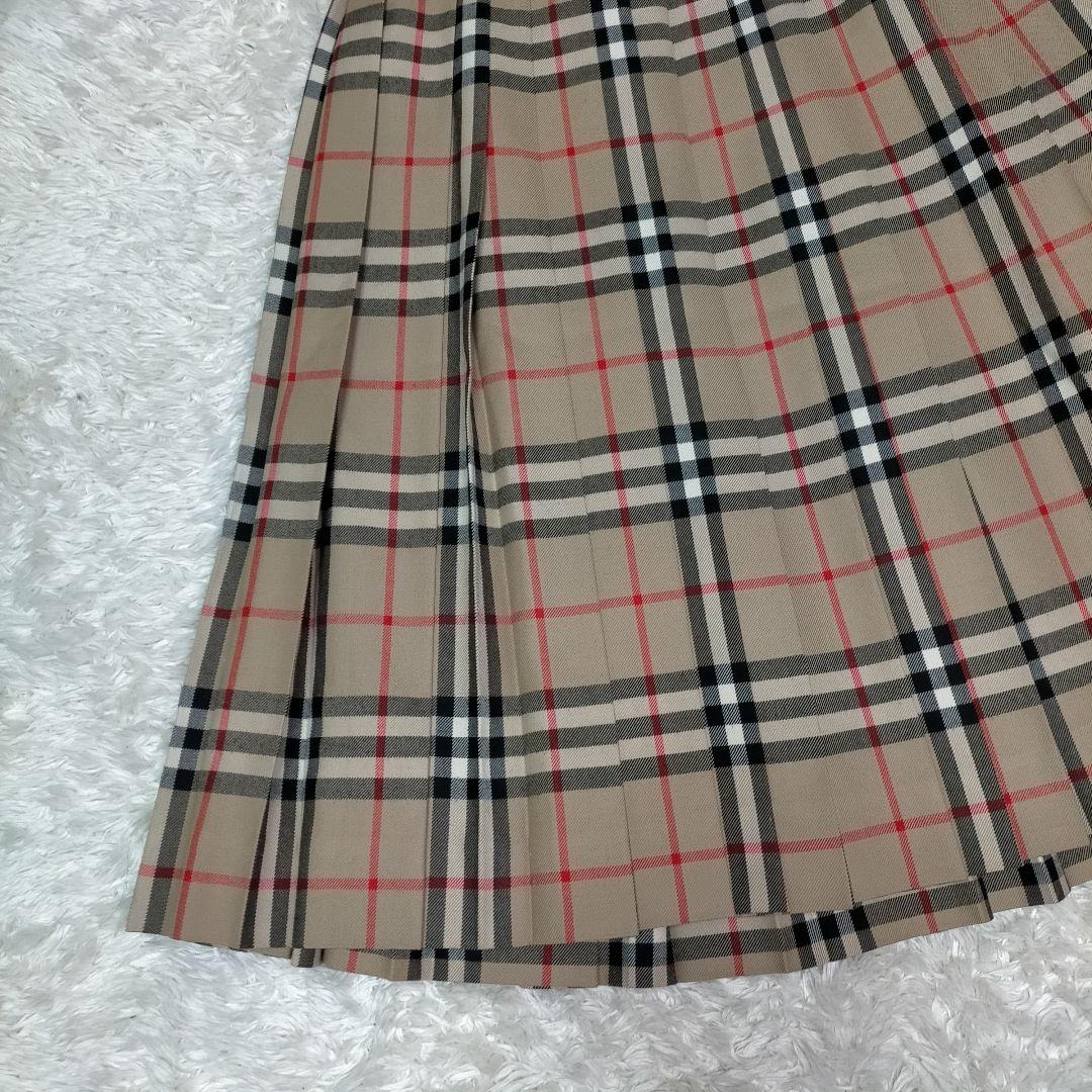 【極美品】BURBERRY’S ノバチェック ウール 2wayプリーツスカート