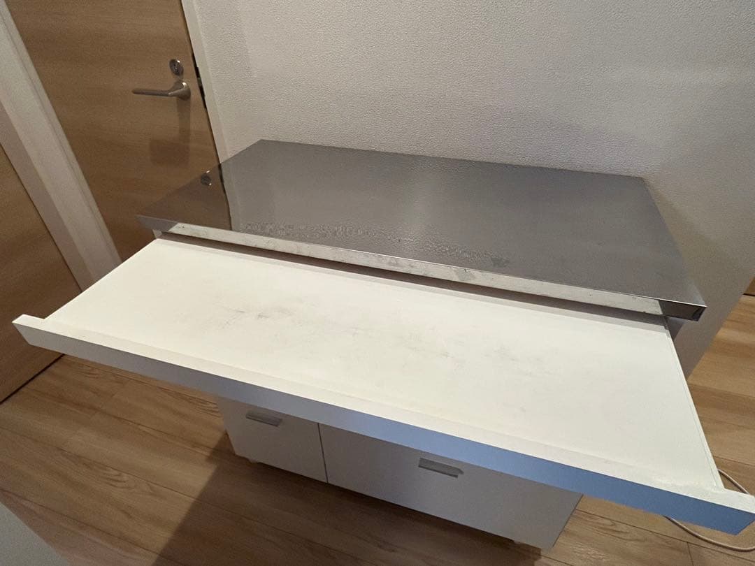 dinos 家電たっぷり収納ステンレス天板カウンター 幅90cm 家電収納