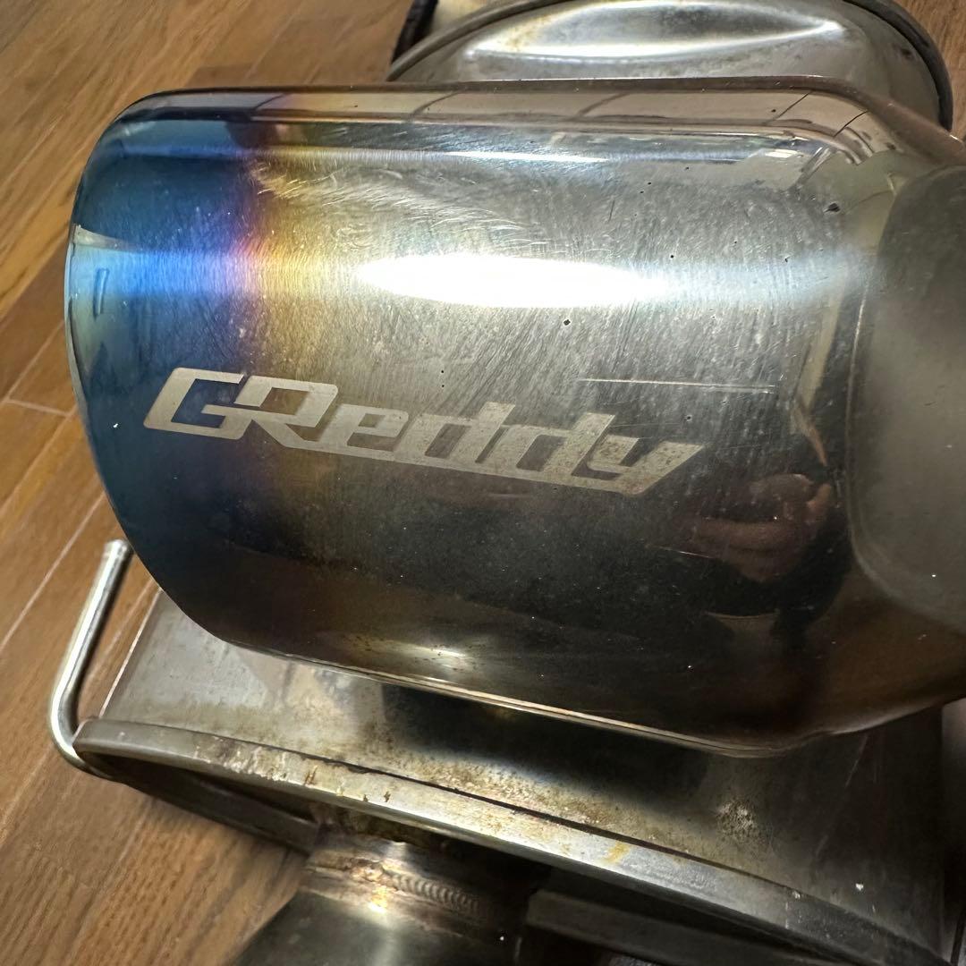 GReedy デュアルマフラー ステンレス　チタン　レガシィヒートグラデーション