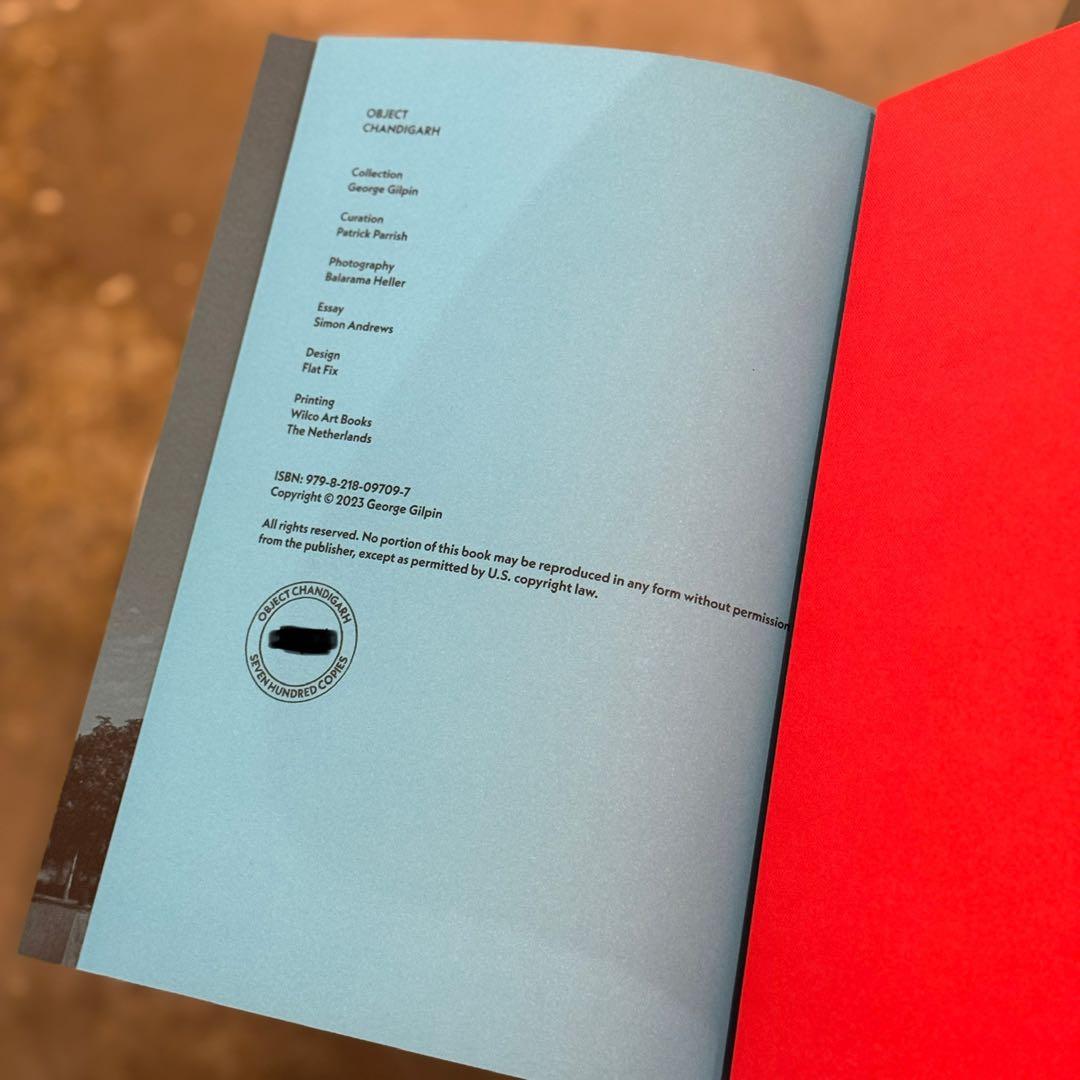 【限定700部 / 未開封】OBJECT CHANDIGARH
