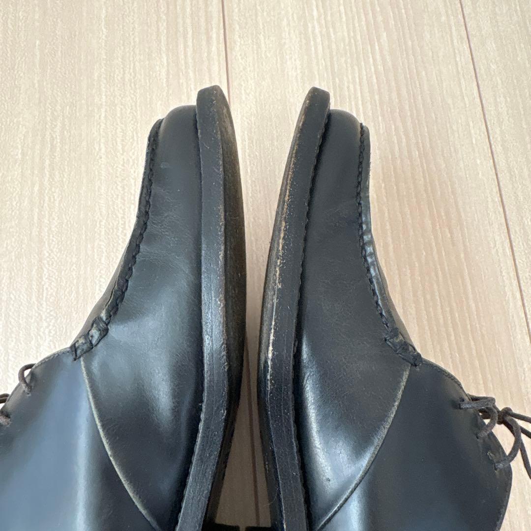 靴 prada archive square toe leather shoes