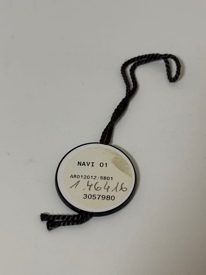 良品BREITLING レザーベルト 黒 ホワイトステッチ