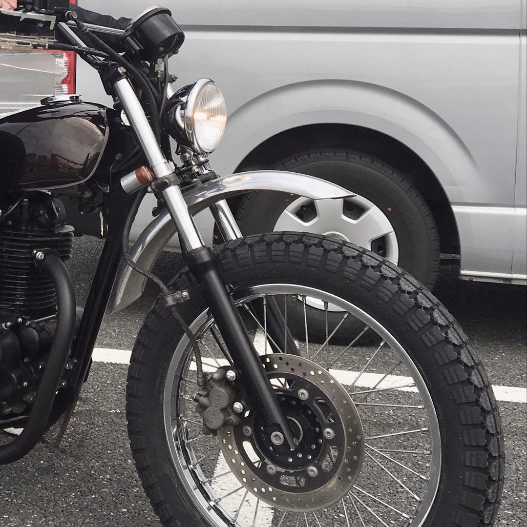 kawasaki 250tr アルミ製フロントアップフェンダー