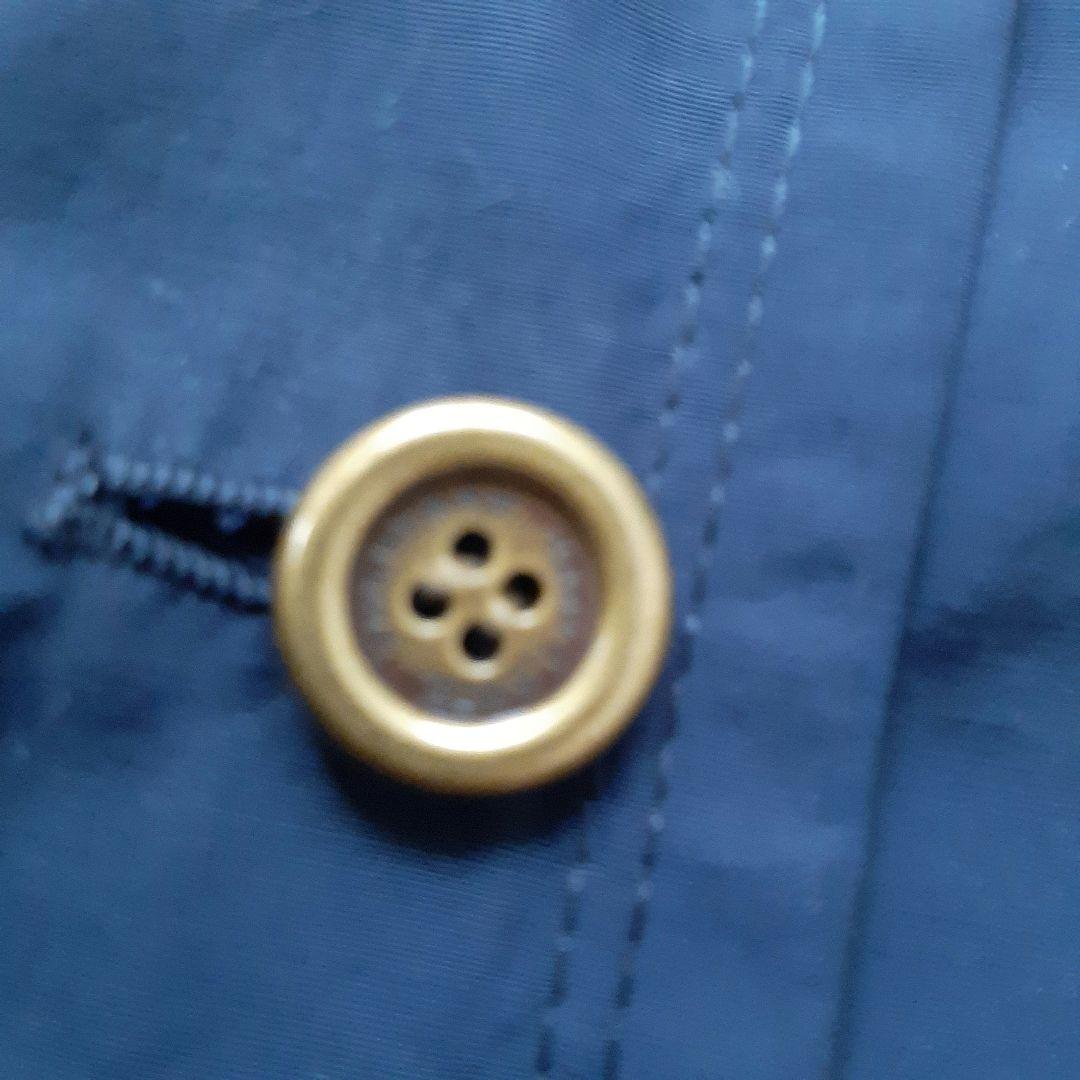 バーバリーブルーレーベル　ナイロンコート　ネイビー　38 八分袖 Aライン