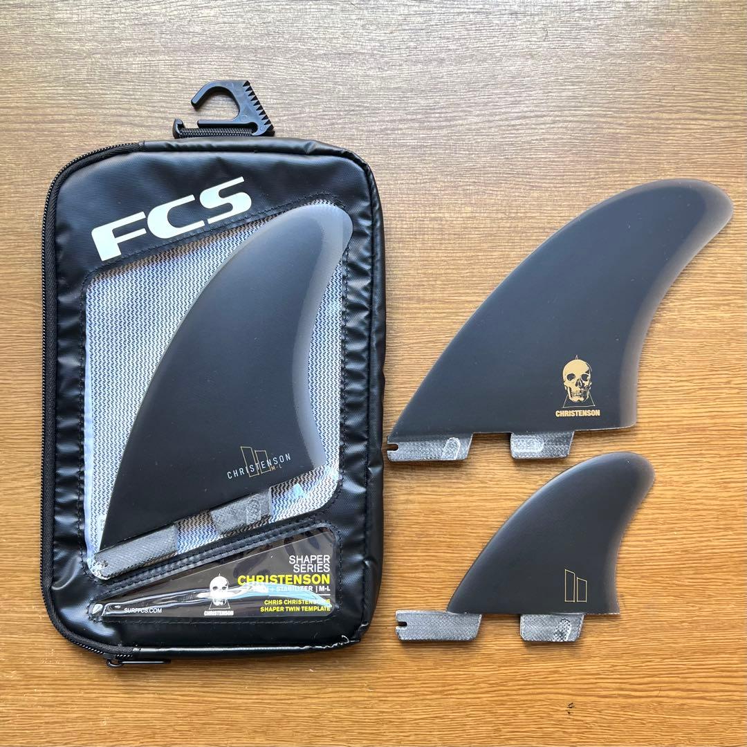 FCS2 FCS クリステンソン twin+1 fin ツインスタビ M-L 黒